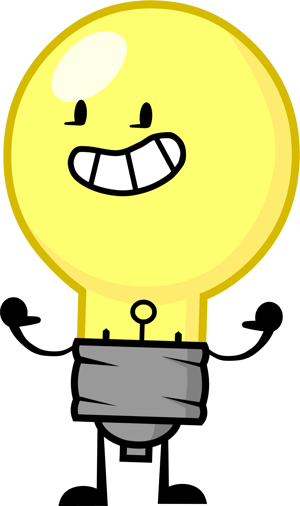 This is the Avatar Image for the Lightbulb (Inanimate Insanity) AI Voice and Text to Speech Generator